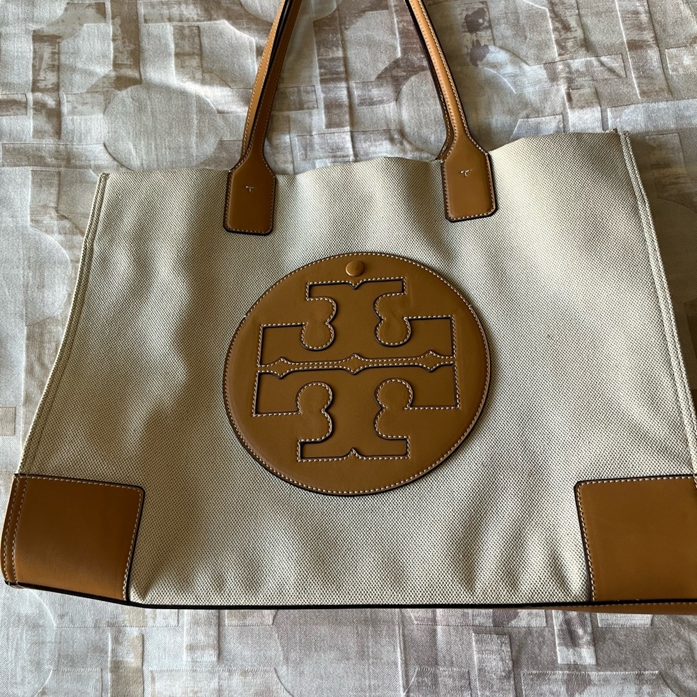Tory Burch Large  Canvas Ella Tote
